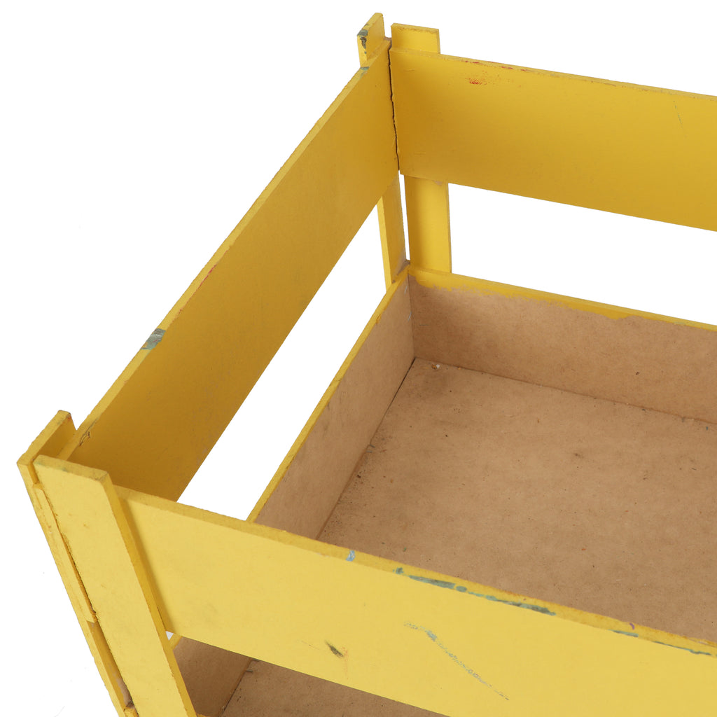 Yellow Wooden Crate 3