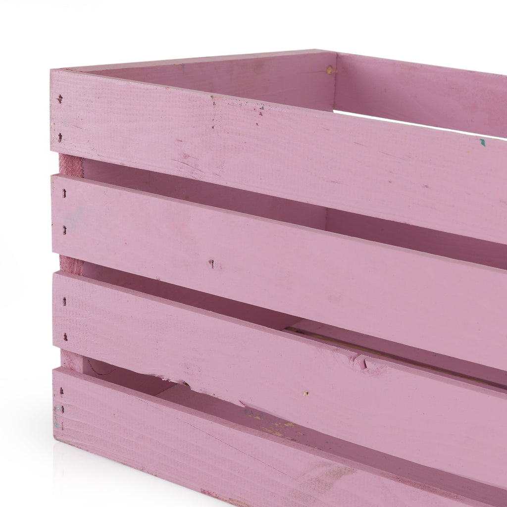 Pink Wooden Crate 2