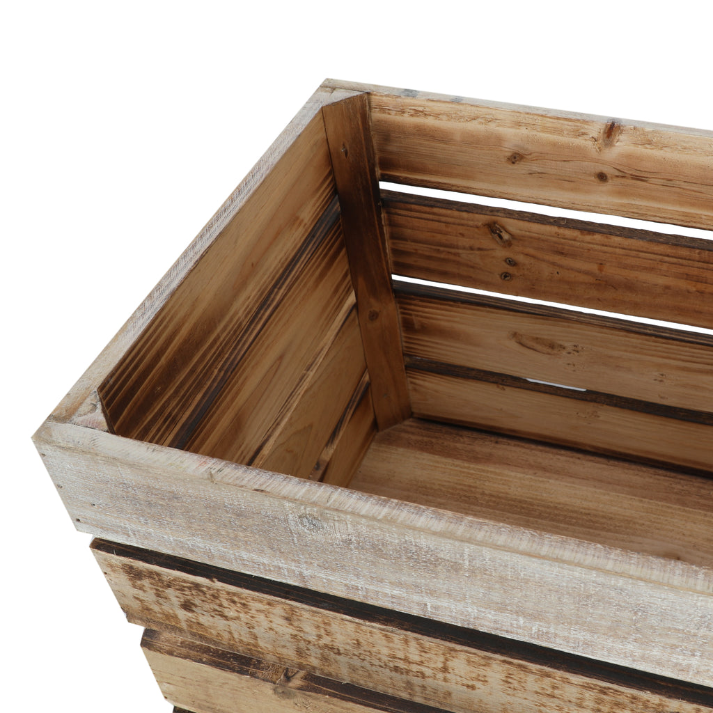 Light & Dark Wooden Crate