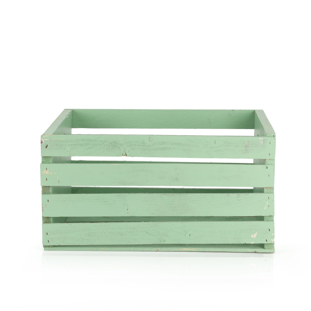 Light Green Painted Crate