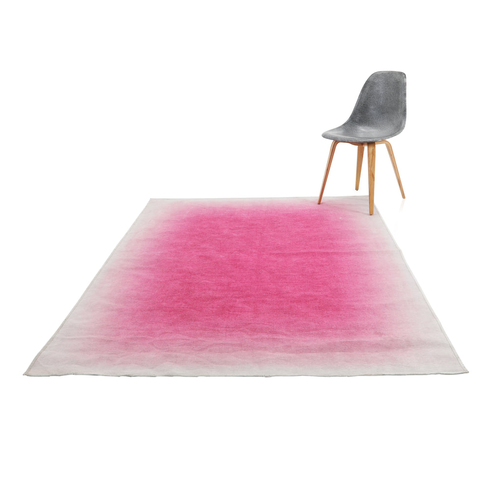 Pink Ombre Throw Rug