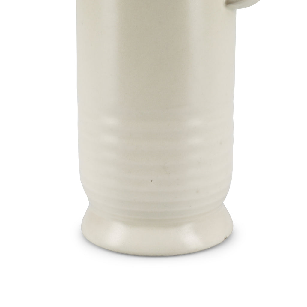 White Ceramic Abstract Vase (A+D)