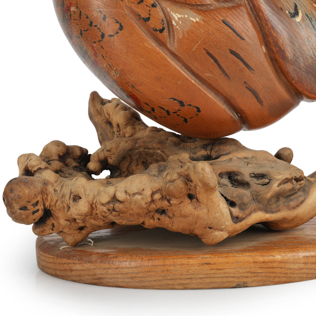 Wooden Bird Table Lamp
