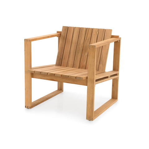 Natural Teak Outdoor Lounge Chair