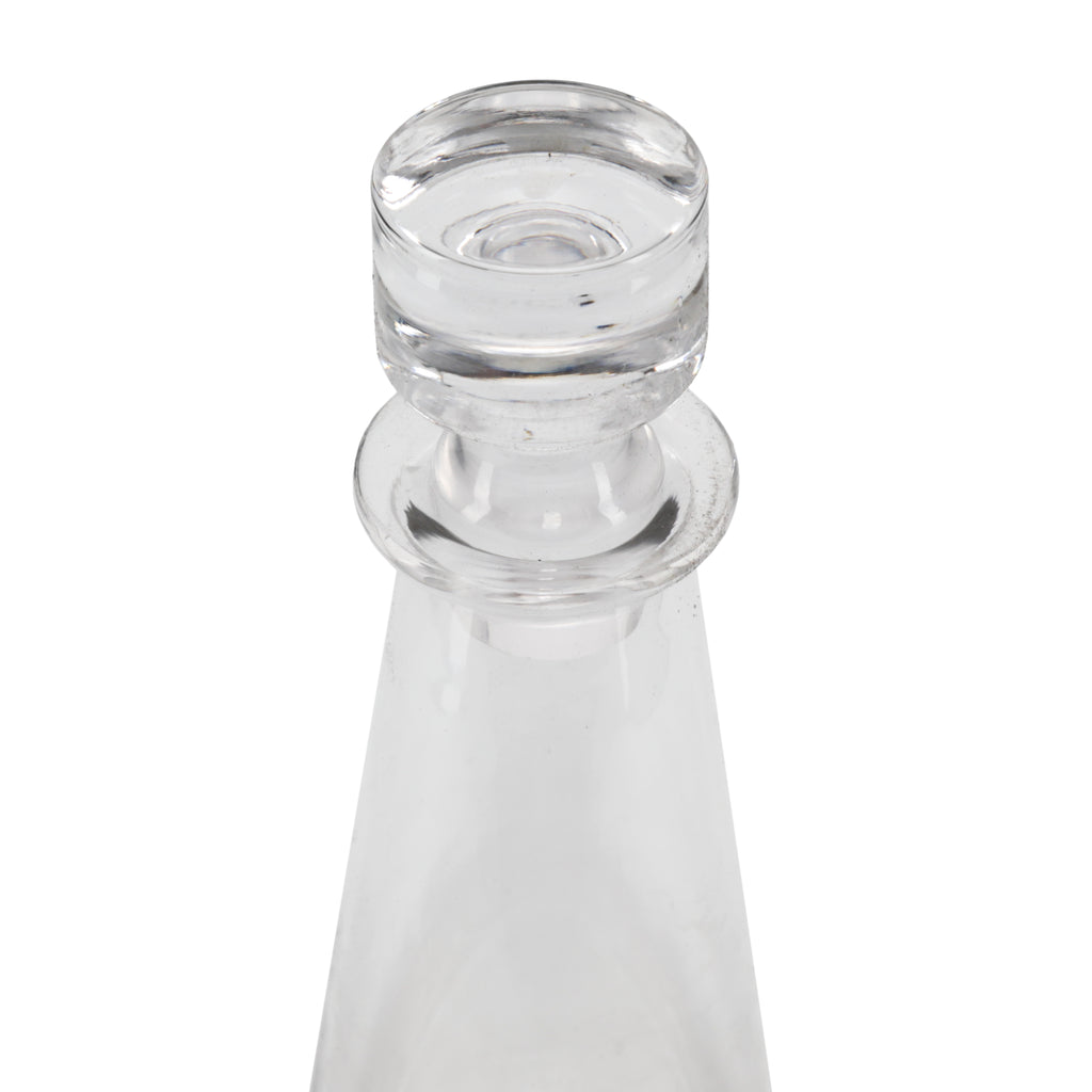 Tall Gold Glass Decanter