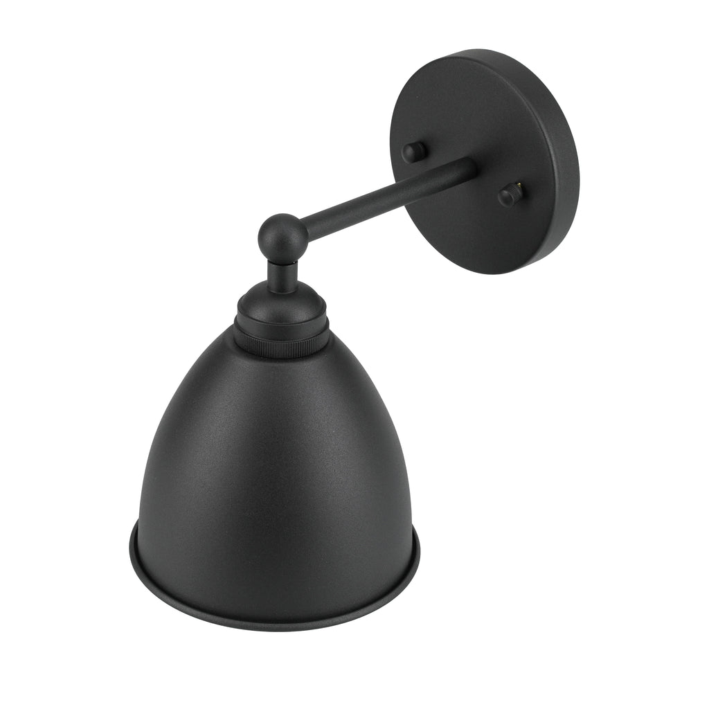 Matte Black Metal Wall Sconce