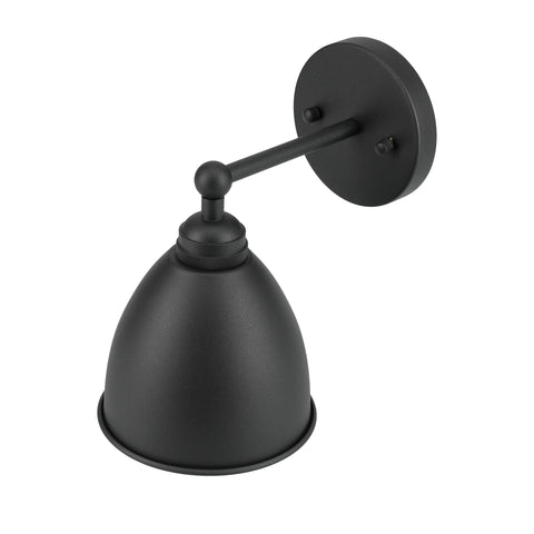 Matte Black Metal Wall Sconce