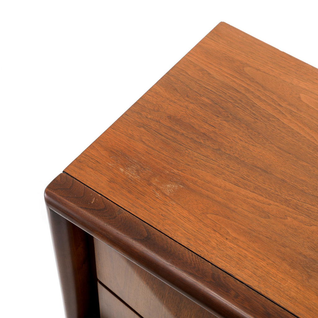 United Diamond Mid Century Walnut Nightstand