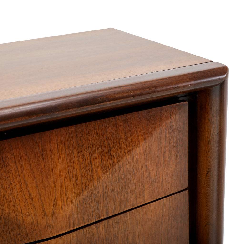 United Diamond Mid Century Walnut Nightstand