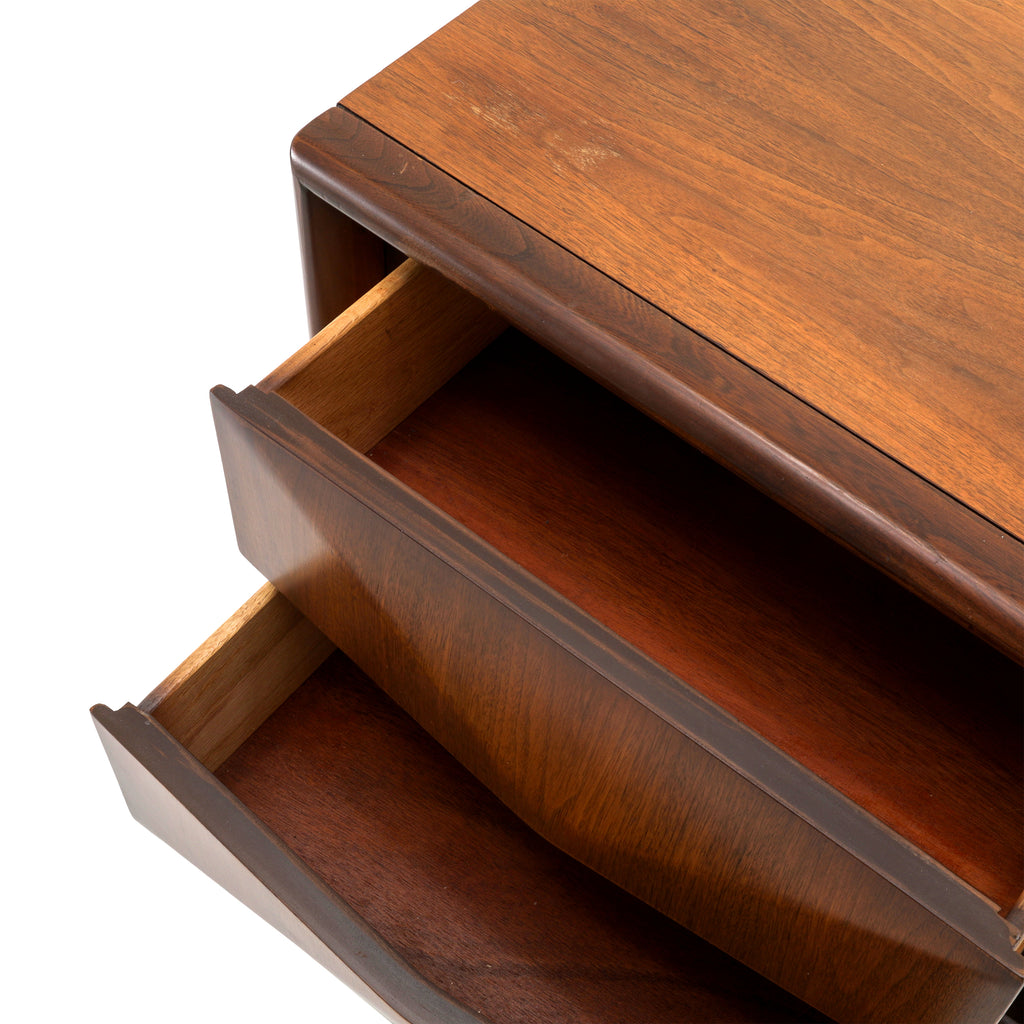 United Diamond Mid Century Walnut Nightstand