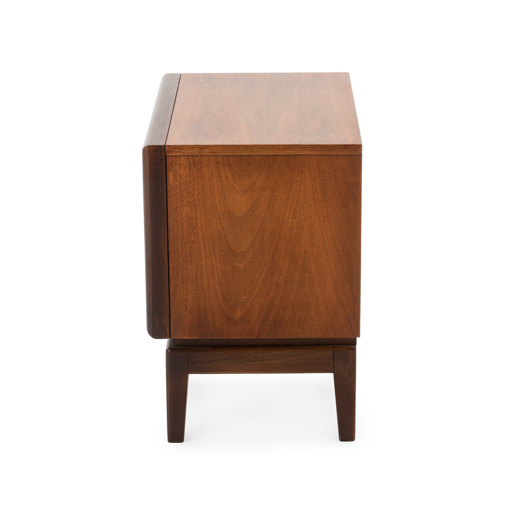 United Diamond Mid Century Walnut Nightstand