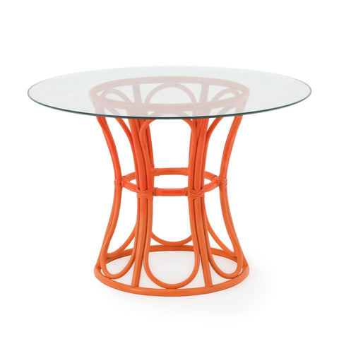 Orange Bamboo Dining Table