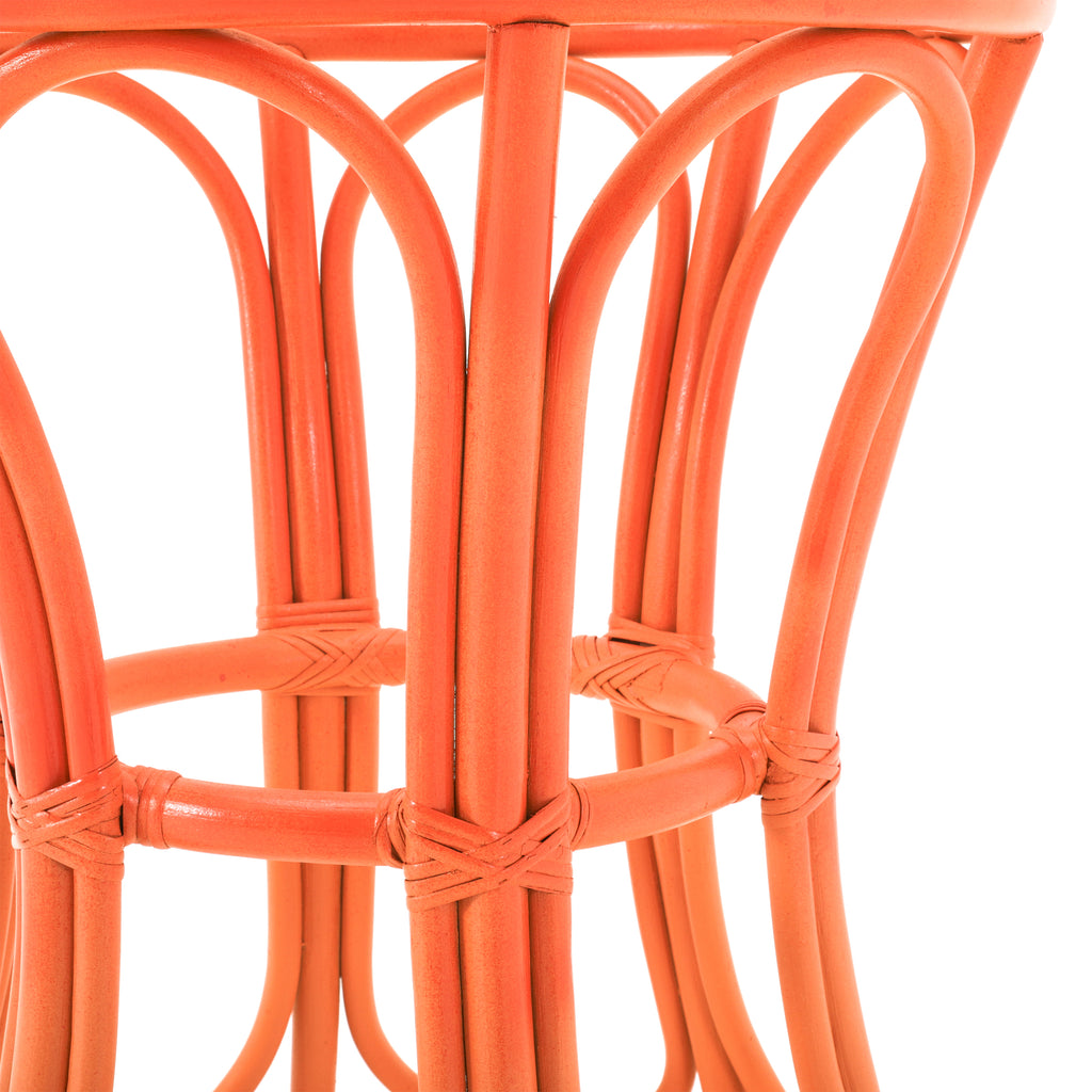 Orange Bamboo Dining Table