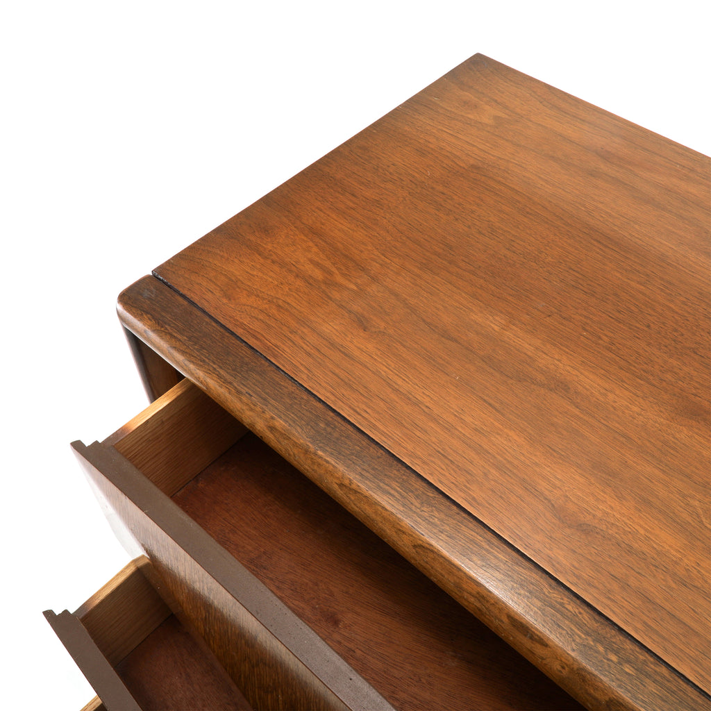 United Diamond Mid Century Walnut Highboy Dresser