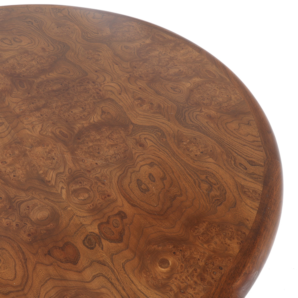 Burl Wood Rounded Conference Table
