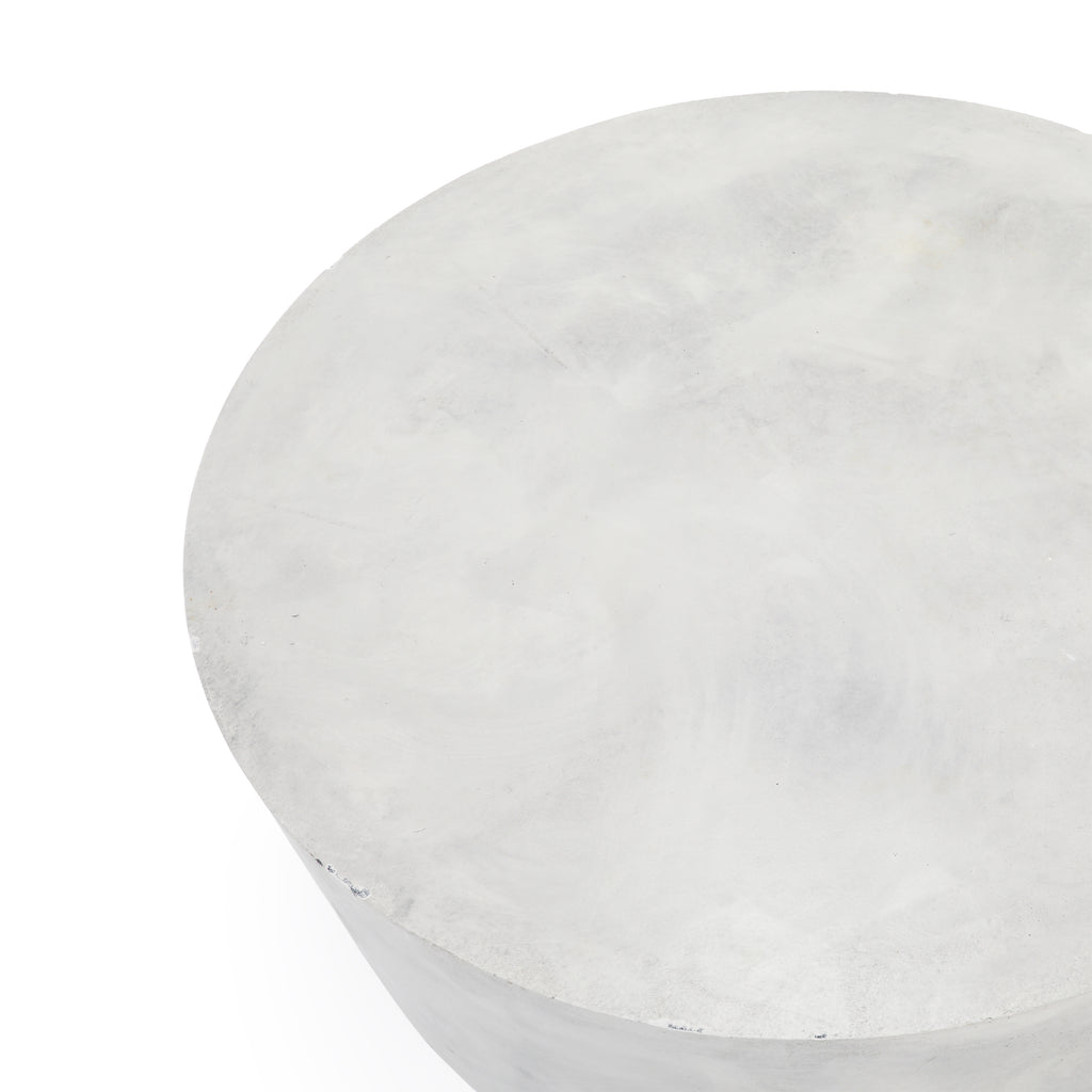 Grey Faux Concrete Round Pedestal