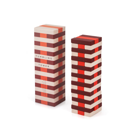 Multi-Colored Wood Jenga Set w/ Box (A+D)