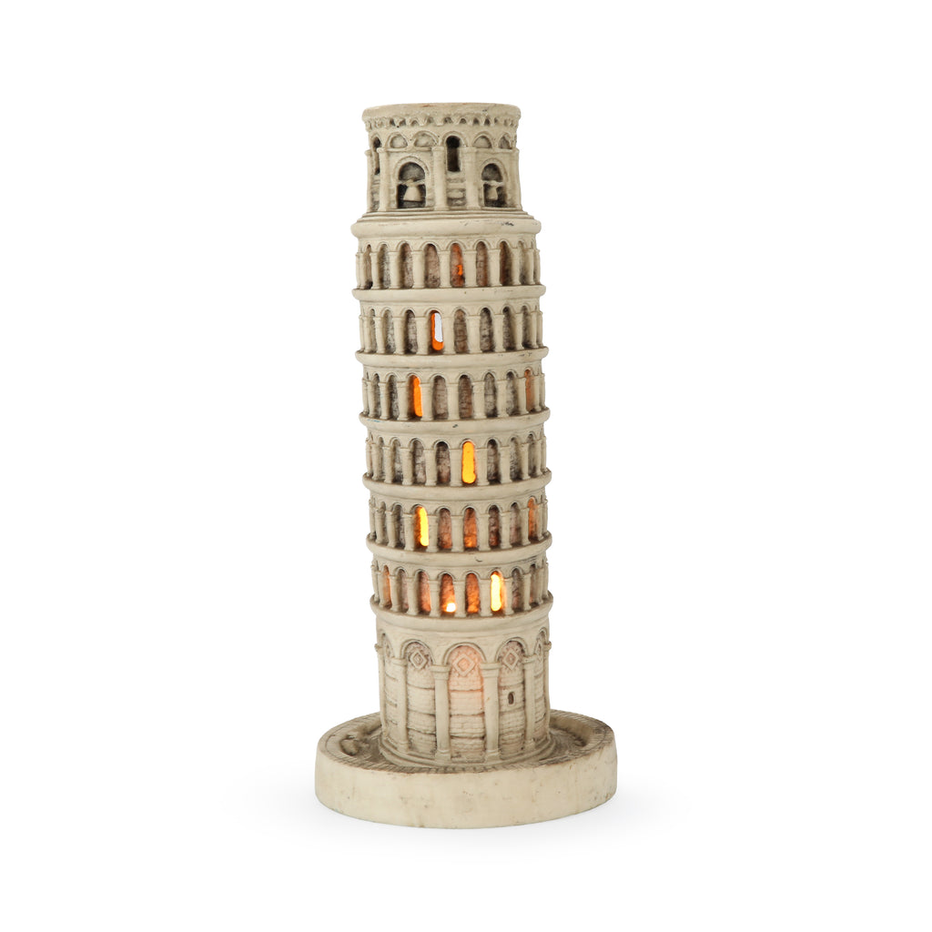 Tan Leaning Tower of Pisa Lamp