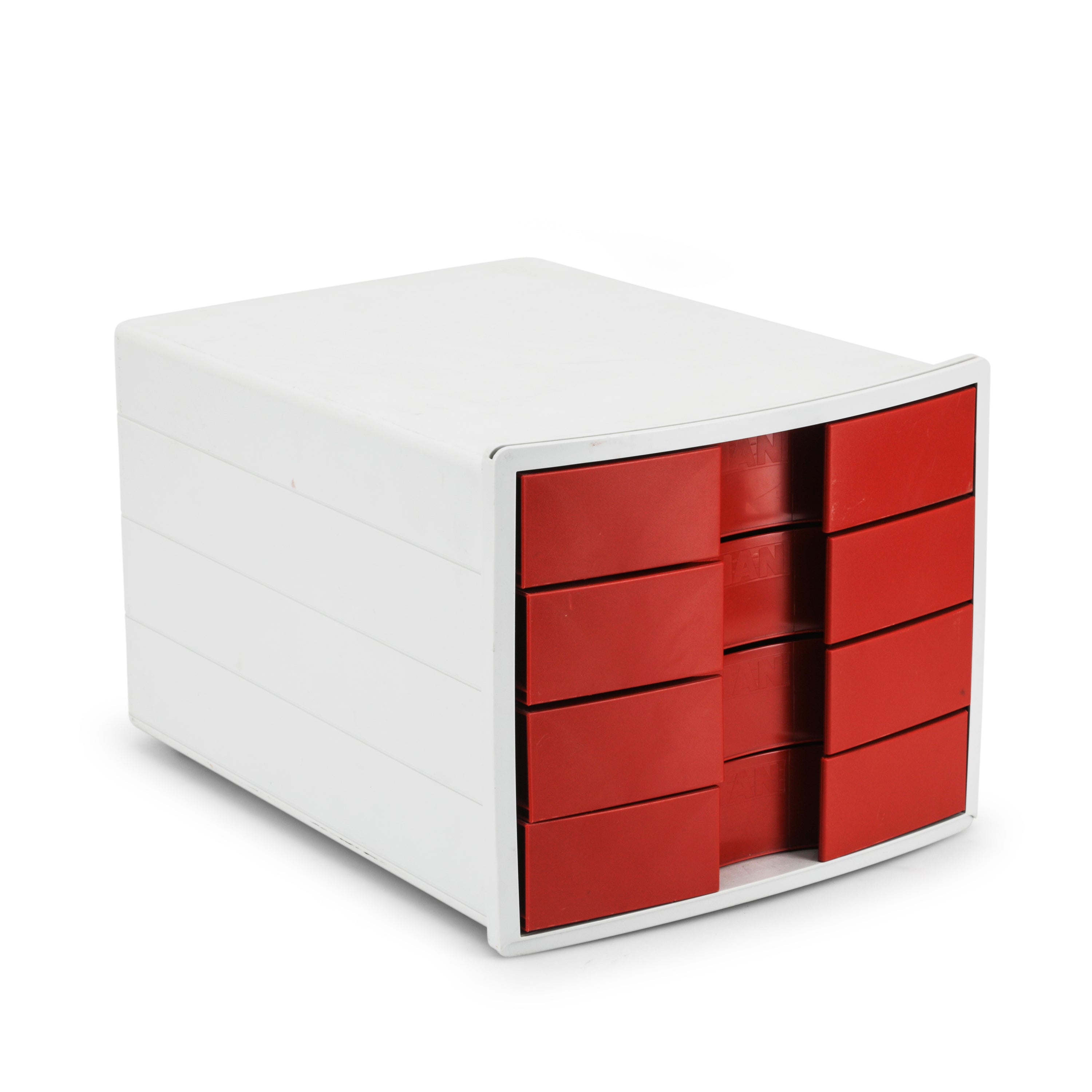 Stackable Container Red Red / White Stackable Storage Containers - Gil & Roy Props
