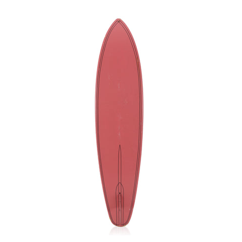 Pink Surfboard with Black Line Detail