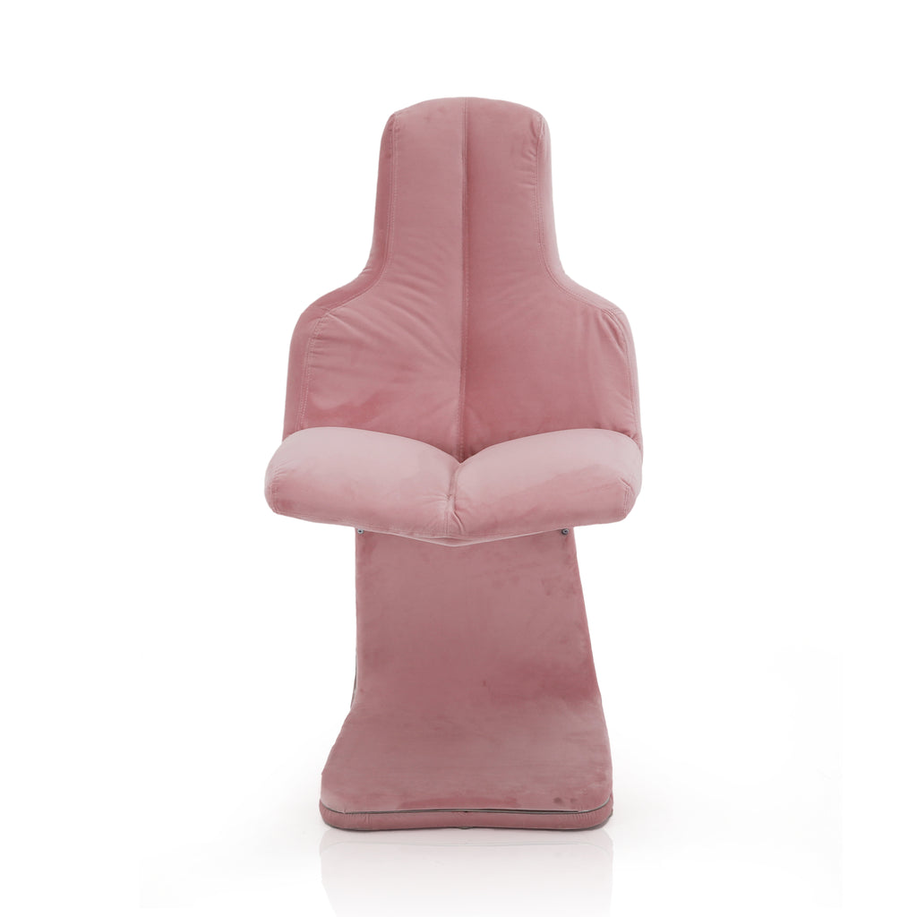 Pink Modern Folded Felt Side Chair