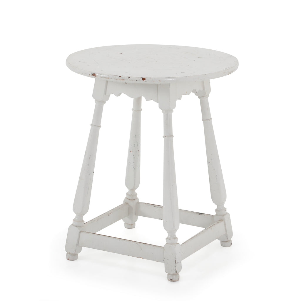 White Wood Side Table