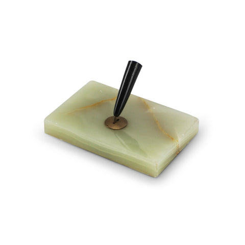Green Jade Pen Holder