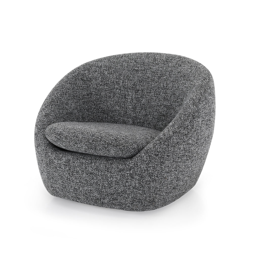 Grey Swivel Club Chair