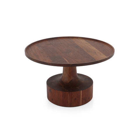 Solid Round Wood Side Table