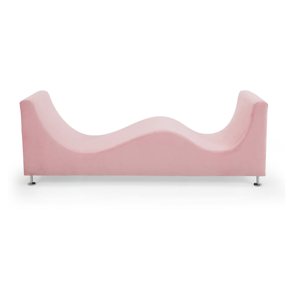 Pink Wave Chaise Sofa