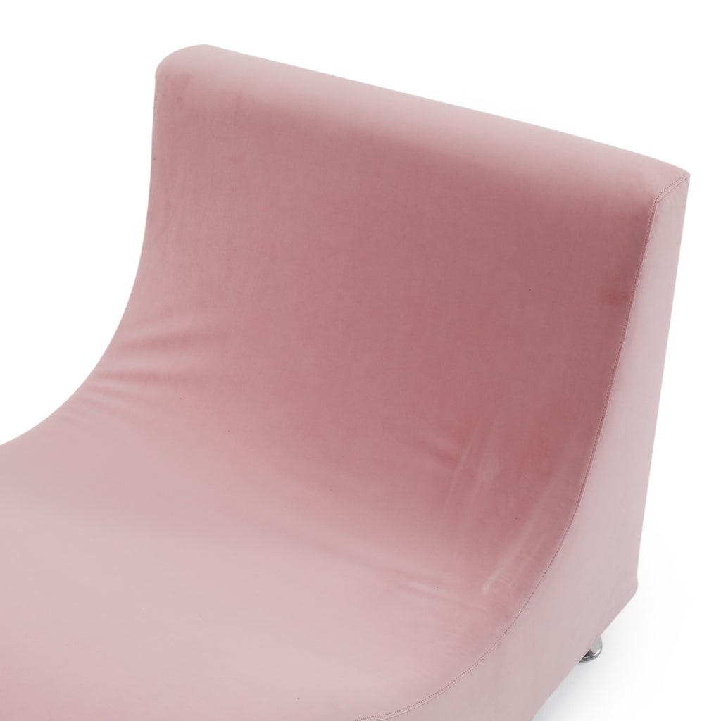 Pink Wave Chaise Sofa