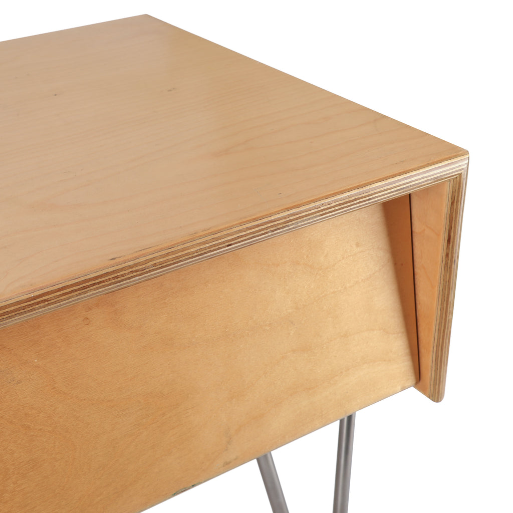 Blonde Wood Hairpin Leg Night Stand/Side Table