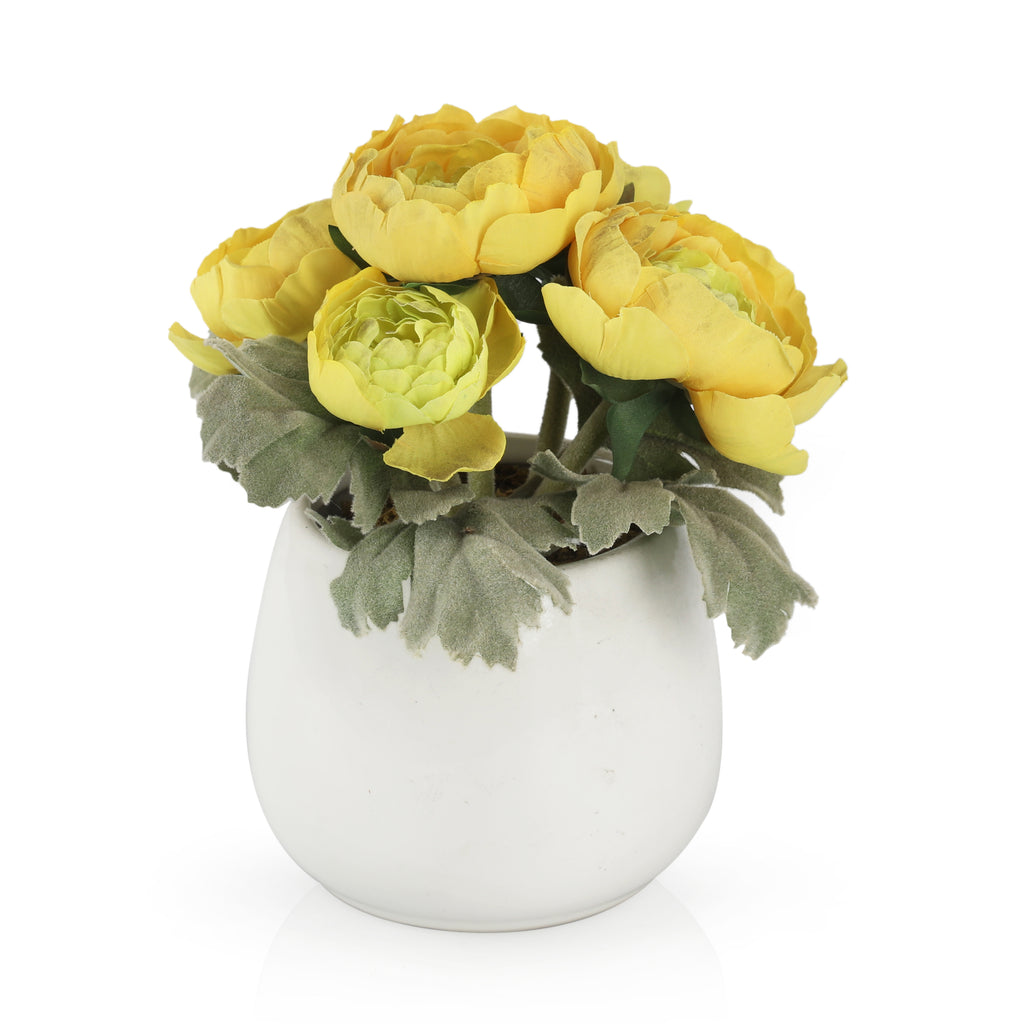 Small Faux Yellow Flowers