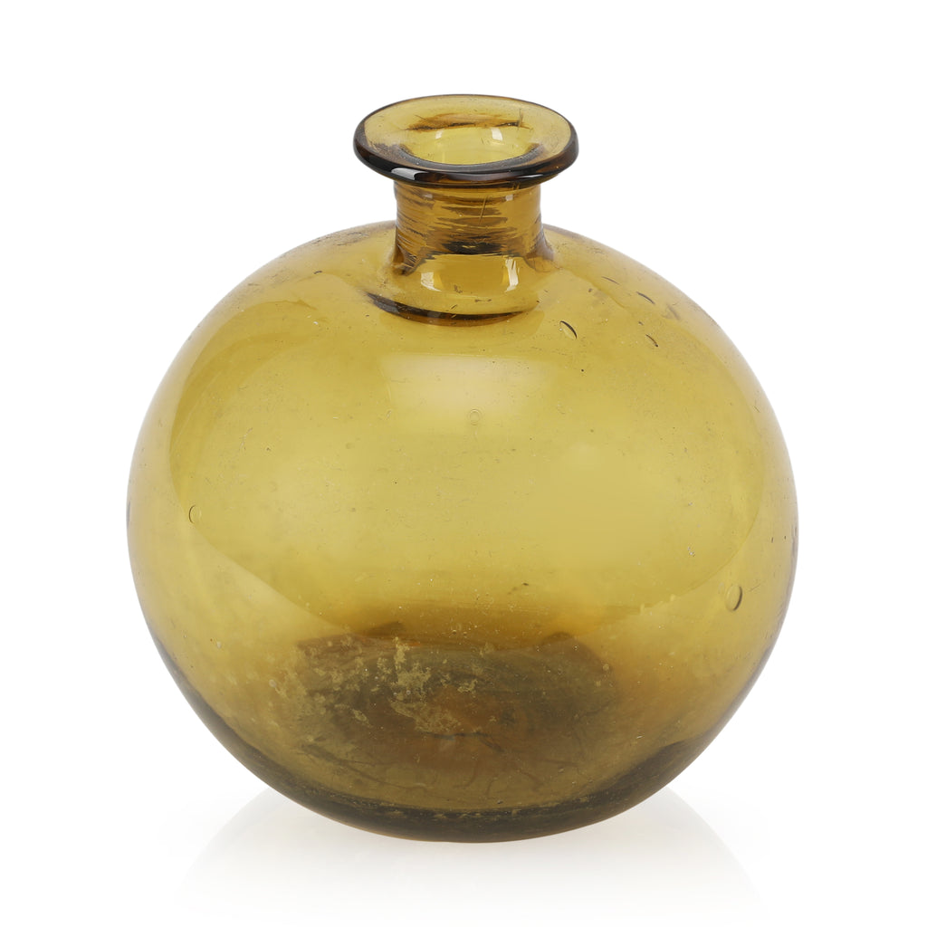 Small Yellow Glass Vase Bulb