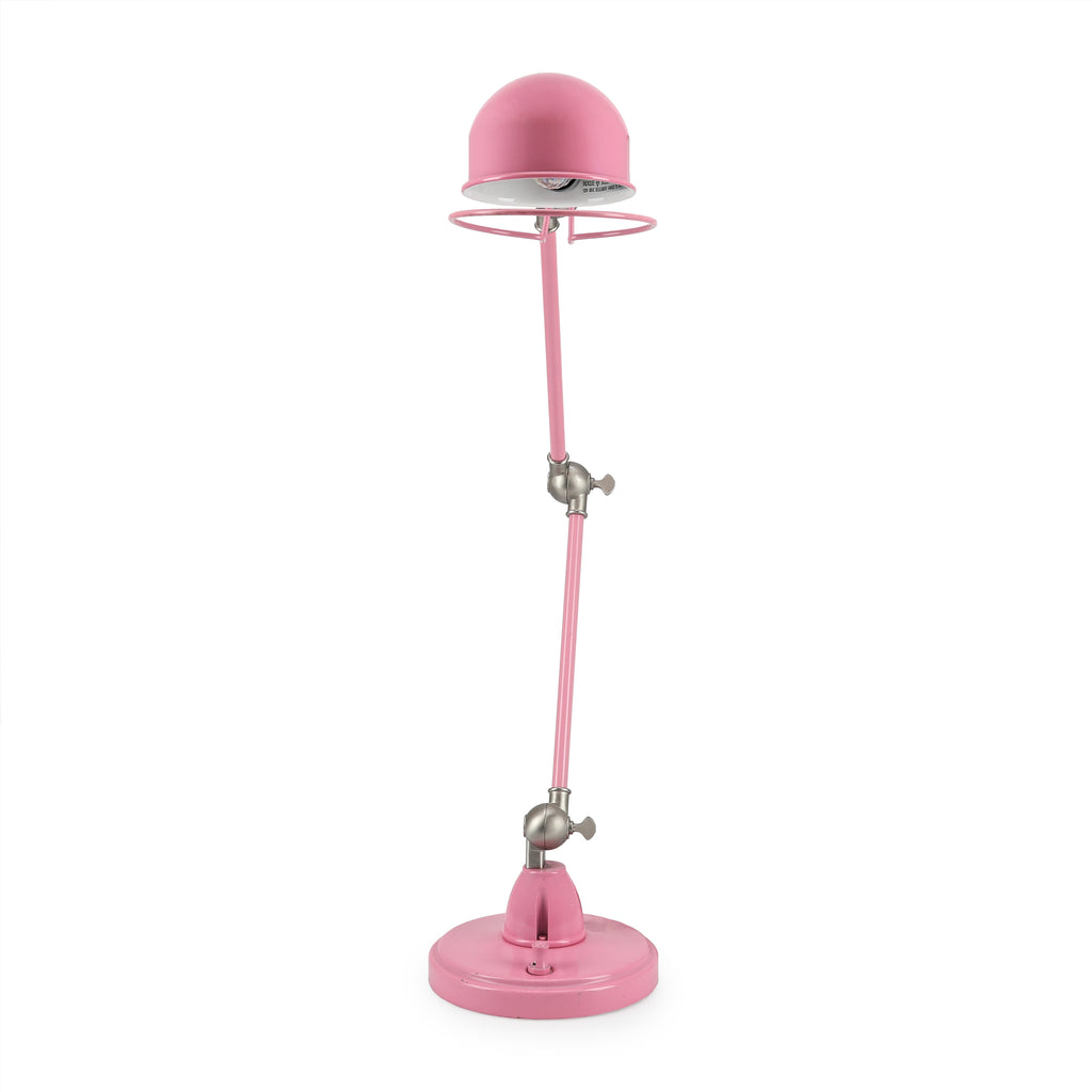 Pink Adjustable Swing Arm Desk Lamp