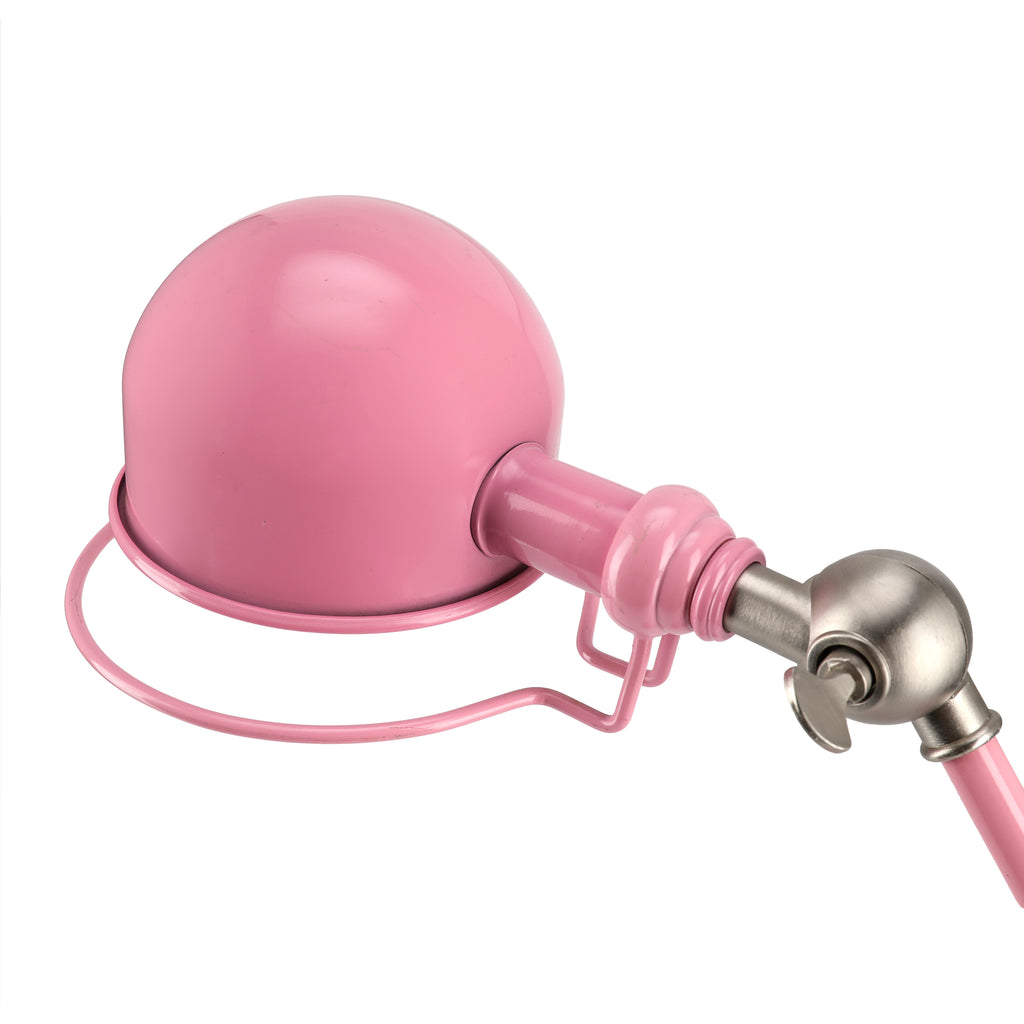 Pink Adjustable Swing Arm Desk Lamp