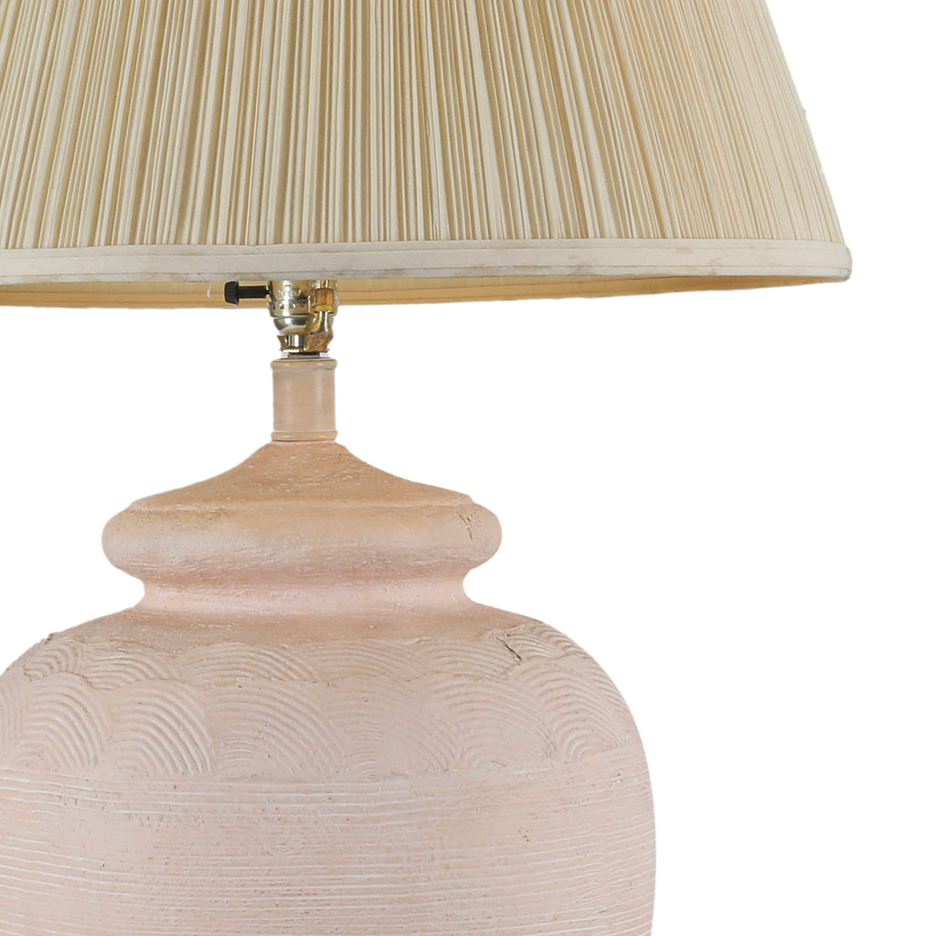 PInk Plaster Table Lamp