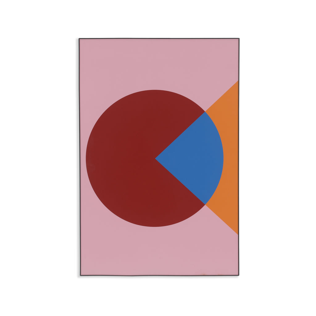 1221 (A+D) Red Blue Orange Pink Circle