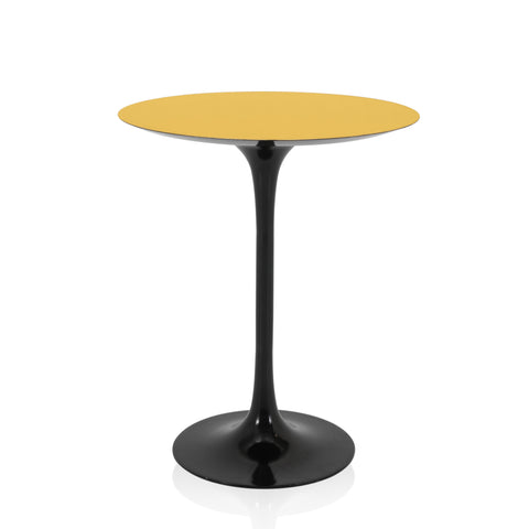 Gold Top Saarinen Style Side Table