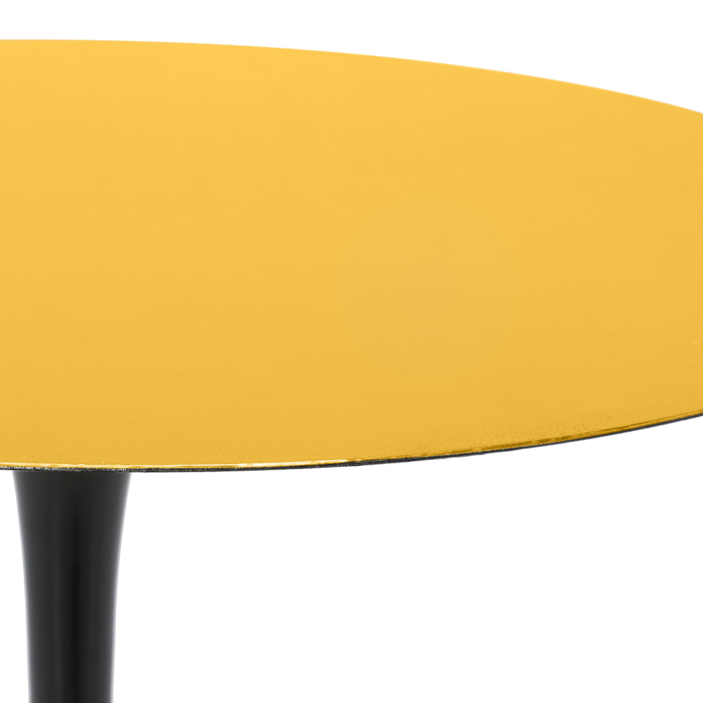 Gold Top Saarinen Style Side Table