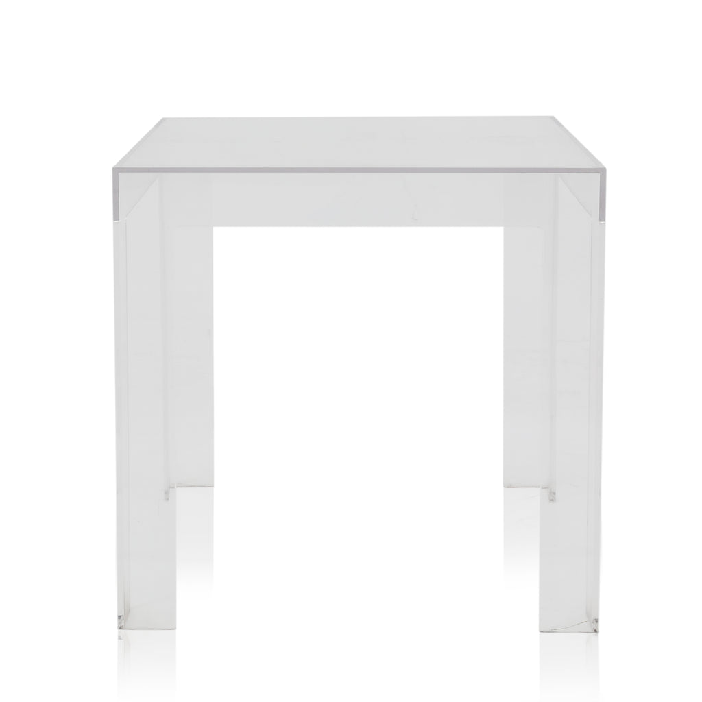 Clear Acrylic Square Side Table