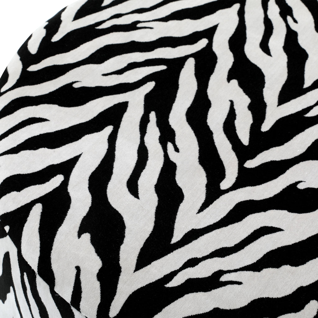 Black & White Zebra Ottoman