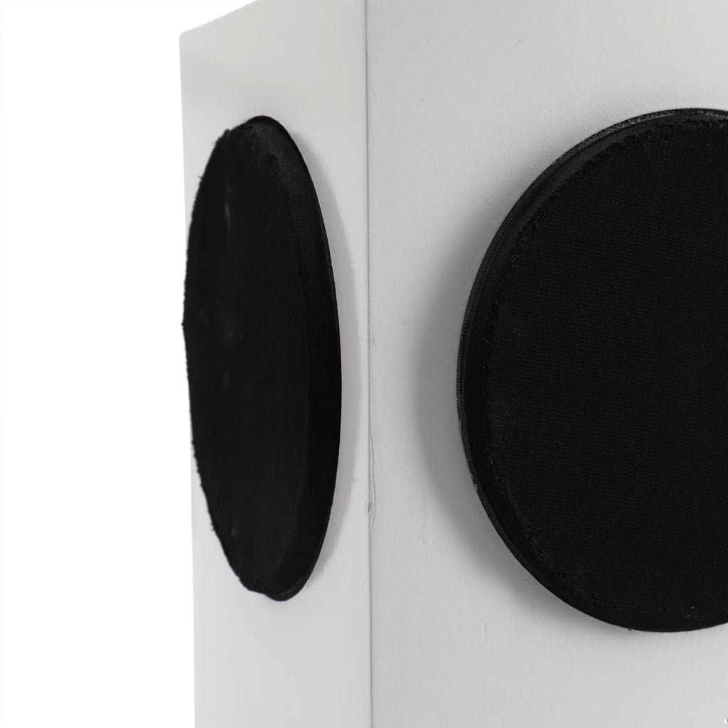 White & Black Rectangular Weltron Speaker
