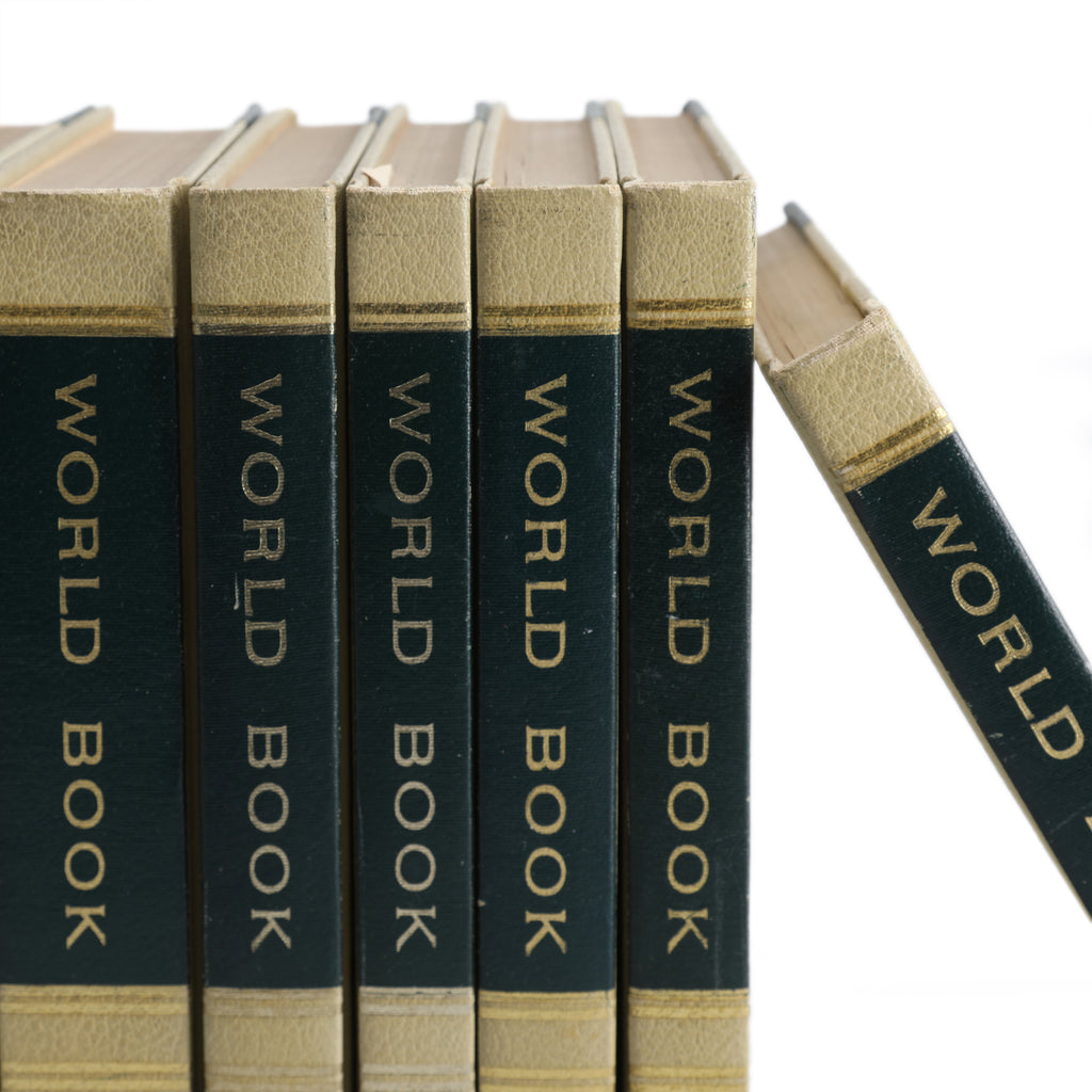 Box of World Book Encyclopedias