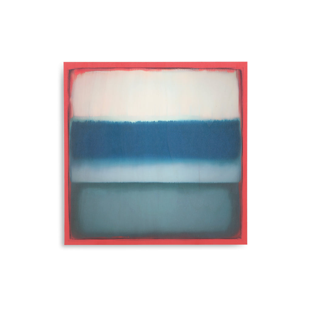 1329 (A+D) Abstract Blues Red Frame