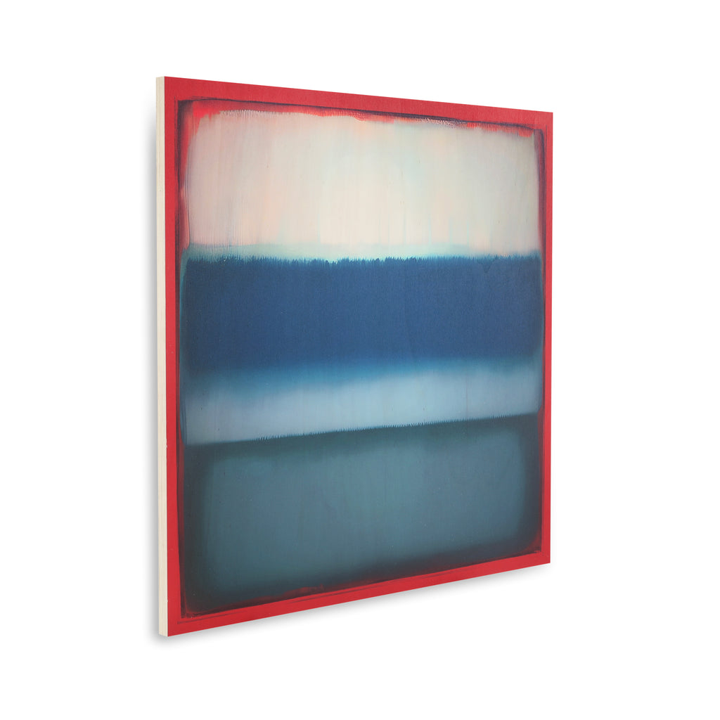 1329 (A+D) Abstract Blues Red Frame