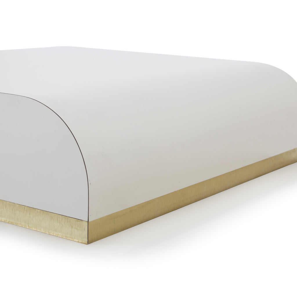 Cream & Gold 2-Tier Coffee Table