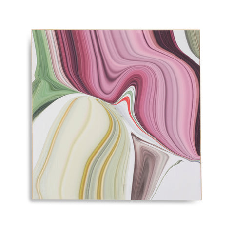 1348 (A+D) Pink & Green Color Swirls B