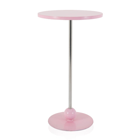 Pink & Chrome Cocktail Table