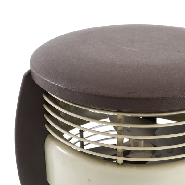 Brown & Tan Vintage Round Fan - Gil & Roy Props